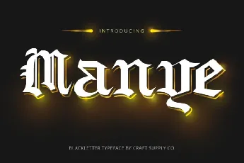 Manye font