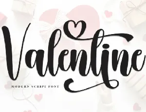 Valentine Script font