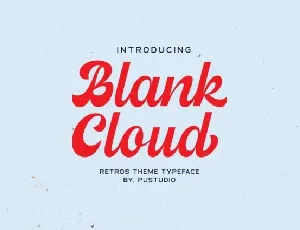 Blank Cloud font