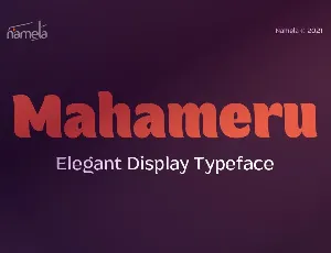 Mahameru DEMO font