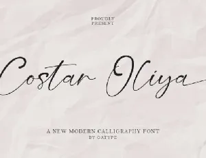 Costar Oliya font