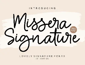 Missera Signature font