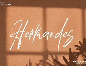 Hermandes Signature font