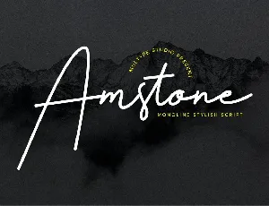 Amstone font