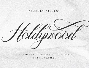 Holdywood font