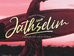 Jathselim Script font