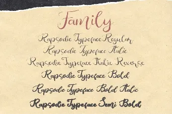 Rapsodie Script font