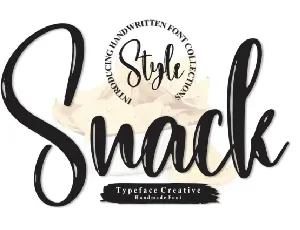 Snack Script font