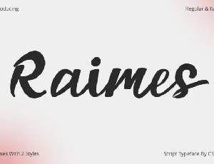 Raimes font