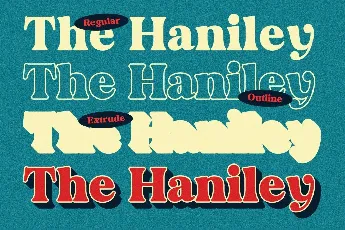 The Haniley Regular DEMO font