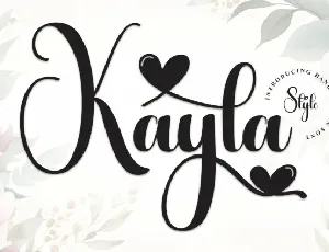 Kayla Script font