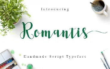 Romantis Script font