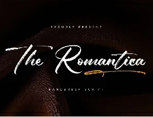 The Romantica font