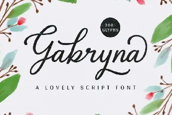 Gabryna Script Free font