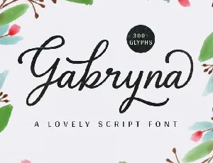 Gabryna Script Free font