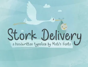 Stork Delivery font