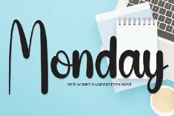 Monday Handwritten Typeface font