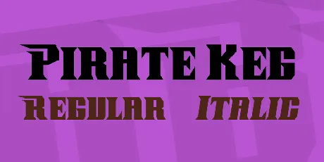 Pirate Keg font