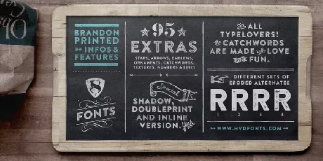 Brandon Printed Family font