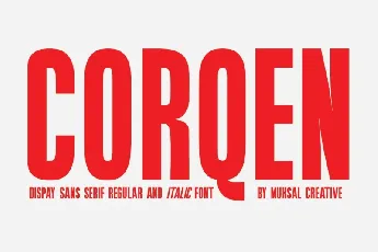 Corqen font