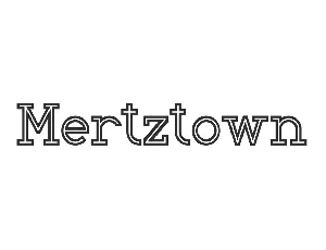 Mertztown font