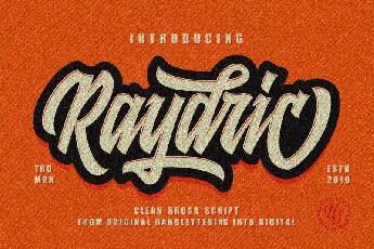 Raydric Script font