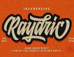 Raydric Script font