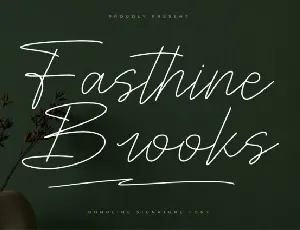 Fasthine Brooks font