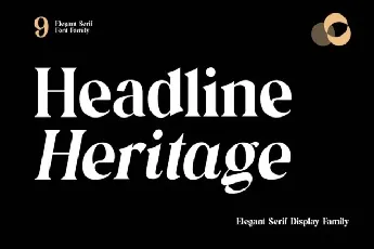 Headline Heritage Family font