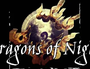 Night of the Dragons Free Download font