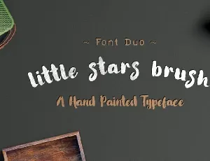 Little Stars Brush font