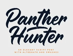 Panther Hunter font