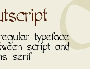 Cutscript font