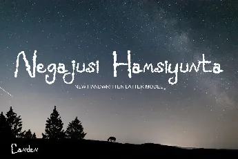 Negajusi Hamsiyunta font