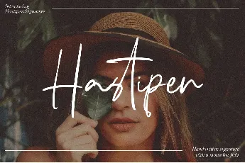 Hastipen Signature font