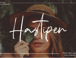 Hastipen Signature font