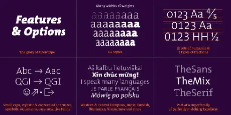 TheMix Family font