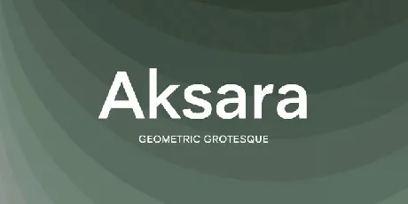 Aksara Family font