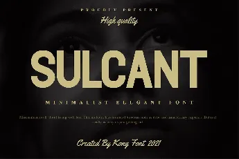 Sulcant font