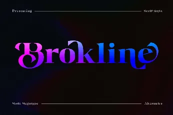 Brokline font