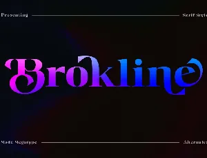 Brokline font