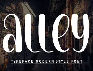 Alley Display font