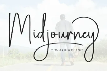 Midjourney Script font