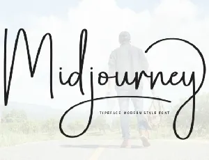 Midjourney Script font