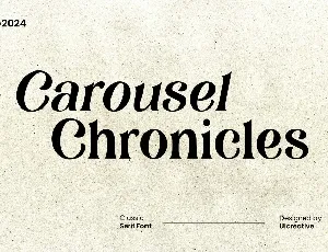 Carousel Chronicles font