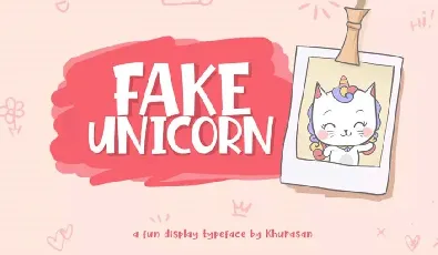 Fake Unicorn font