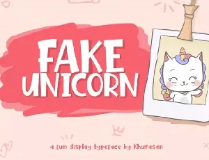 Fake Unicorn font