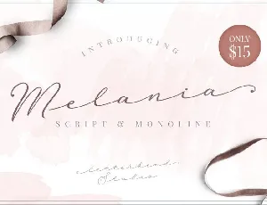 Melania Handwritten font