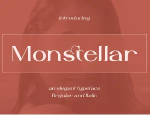 Monstellar font