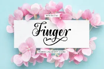 Finger font